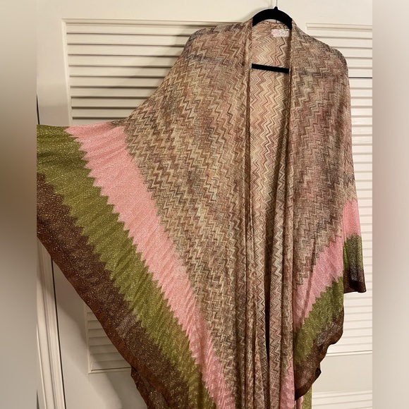 Free People Shimmer Kimono Color Sand - One Size OSFA NWT - Picture 4 of 7